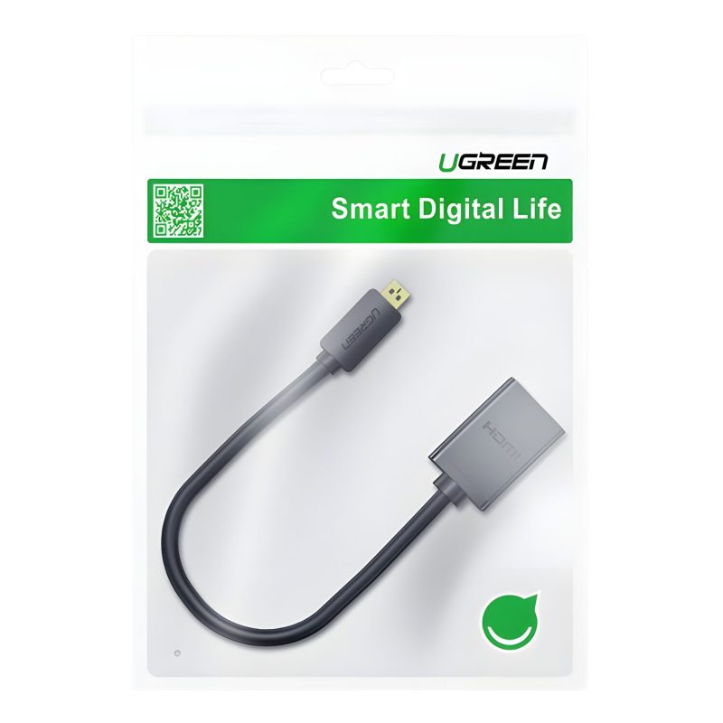 UGREEN 20134-20134 Micro HDMI Male to HDMI Female Adapter - Black - Image 5