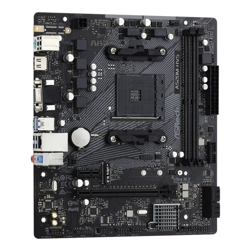 ASRock A520M-HVS AMD AM4 M-ATX Motherboard - Image 4