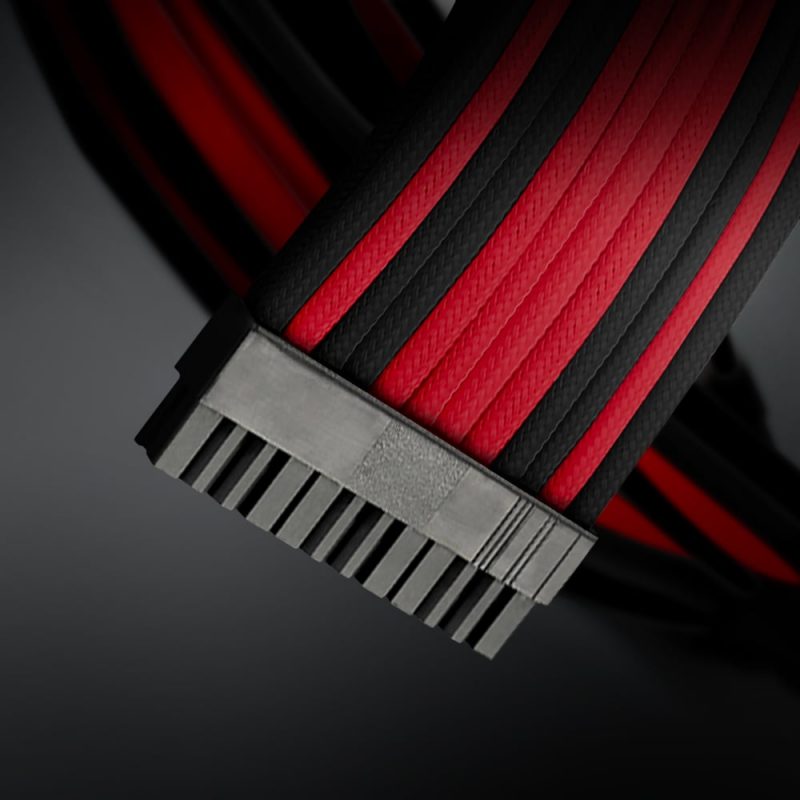 Antec Power Extension Cable Kit Black/Red 300mm - Image 3