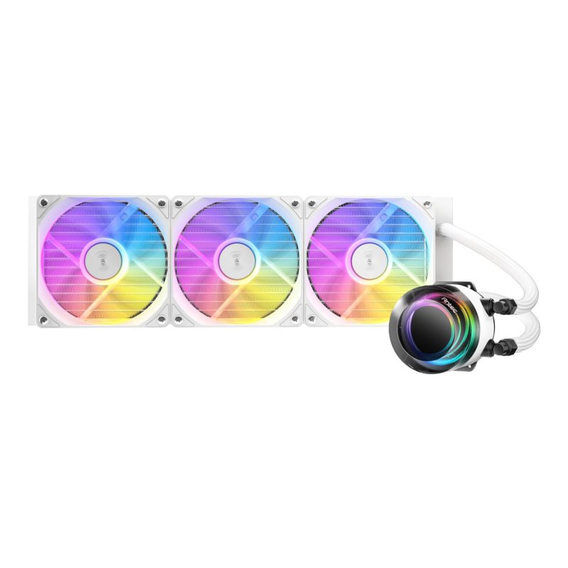 Antec VORTEX LUM 360 ARGB AIO CPU Liquid Cooler - White - Image 2