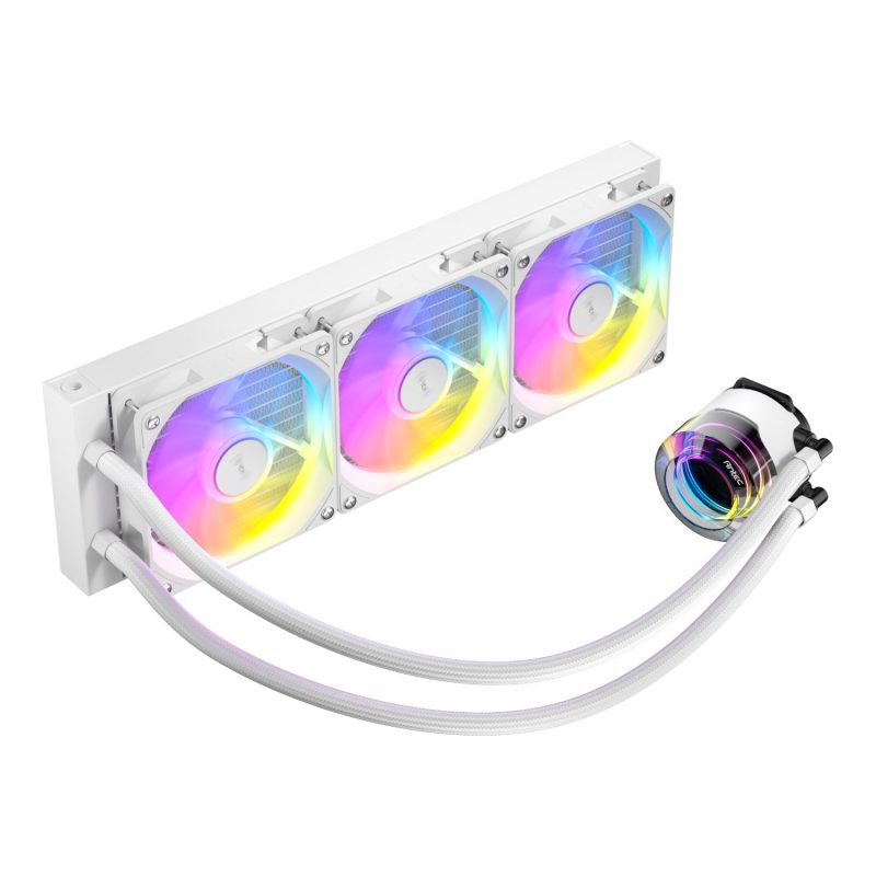 Antec VORTEX LUM 360 ARGB AIO CPU Liquid Cooler - White - Image 3