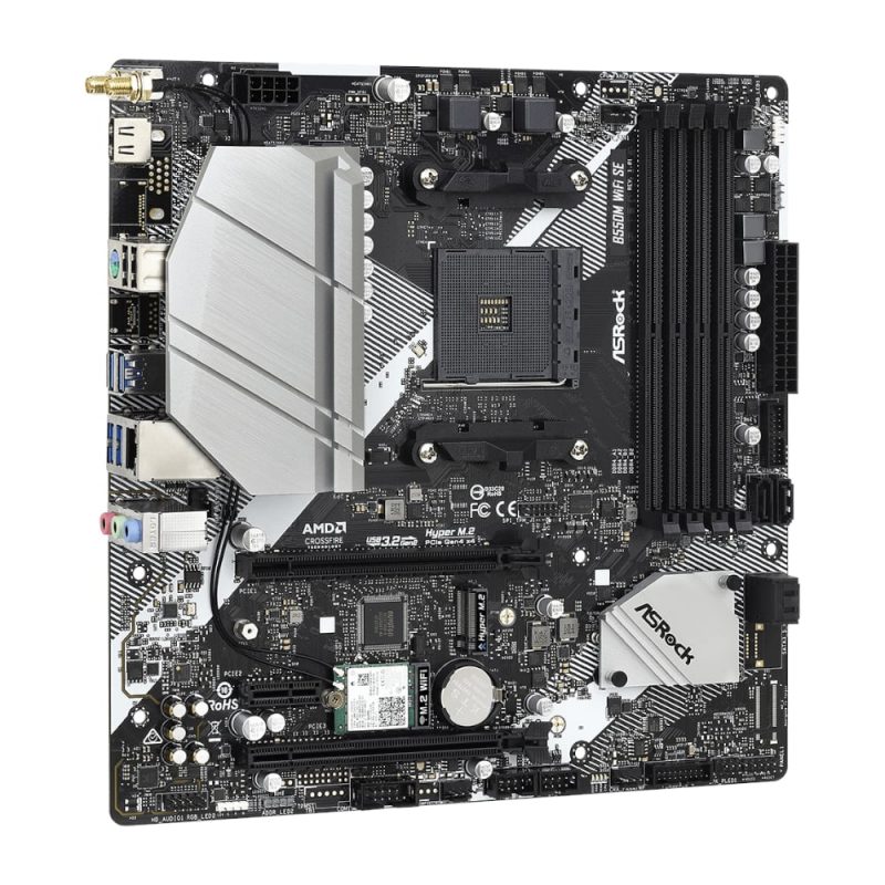 ASRock B550M Wi-Fi SE AMD AM4 m-ATX Motherboard - Image 4