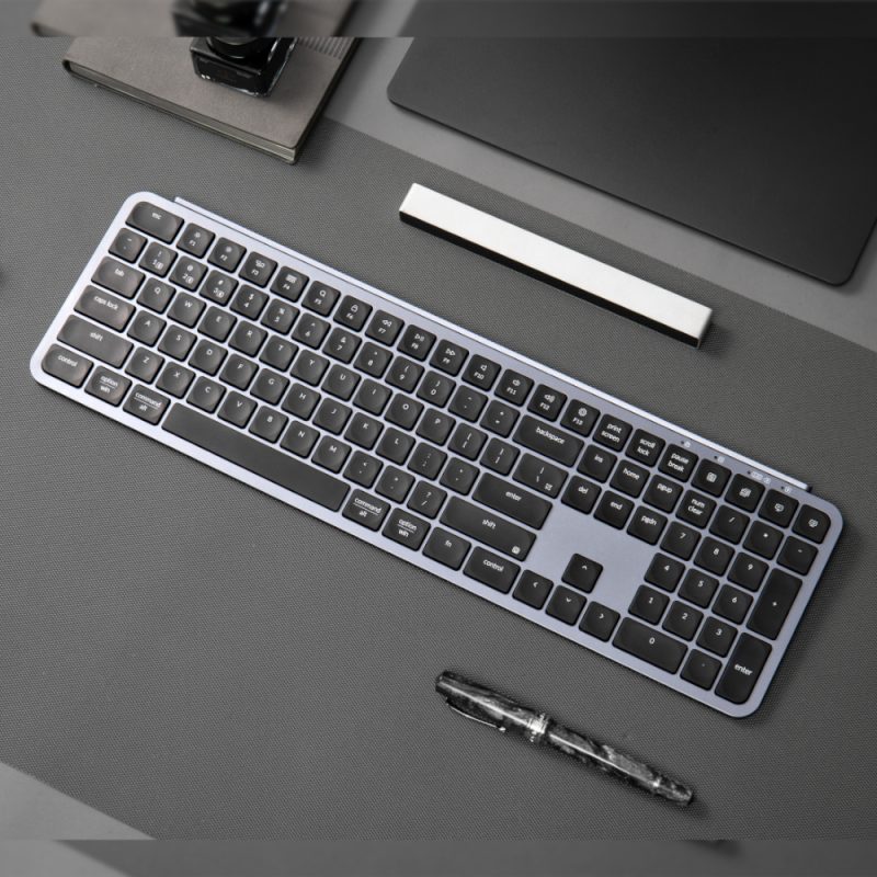 Keychron B6 Pro Ultra-Slim 100% Wireless Keyboard – Space Grey - Image 4