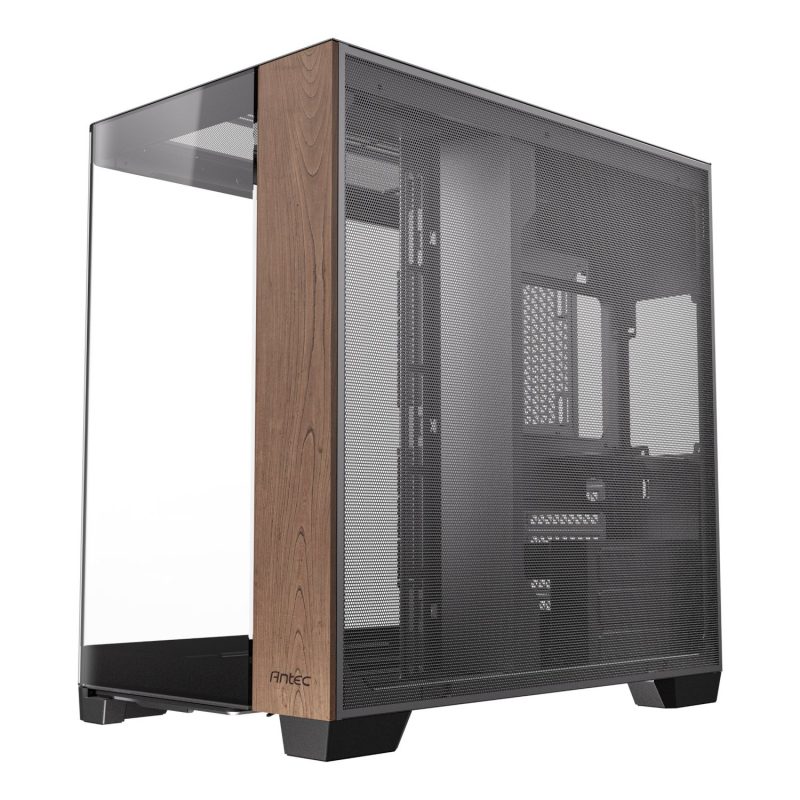 Antec C8 Curved Wood E-ATX | ATX | Micro-ATX | ITX Dual Chamber Gaming Chassis - Black - Image 3