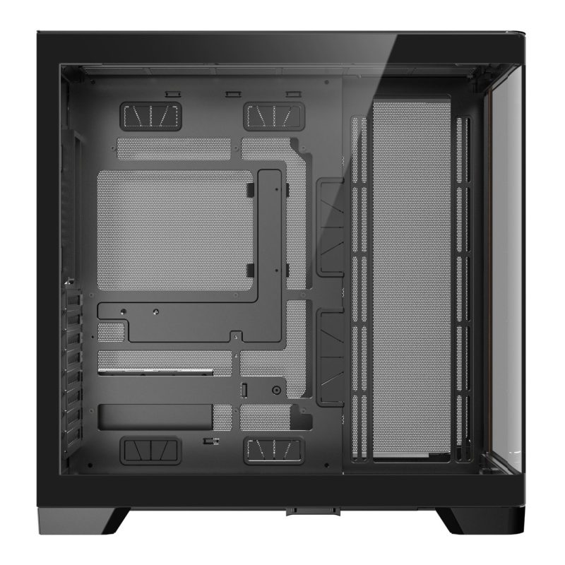 Antec C8 Curved Wood E-ATX | ATX | Micro-ATX | ITX Dual Chamber Gaming Chassis - Black - Image 4