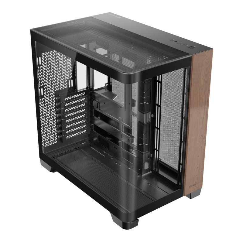 Antec C8 Curved Wood E-ATX | ATX | Micro-ATX | ITX Dual Chamber Gaming Chassis - Black - Image 5