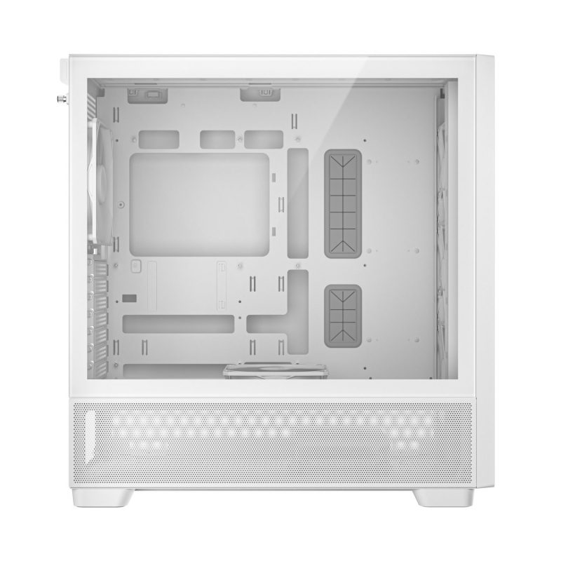 Antec FLUX Mid-Tower E-ATX Gaming Chassis Wood Front Panel - White - Image 3