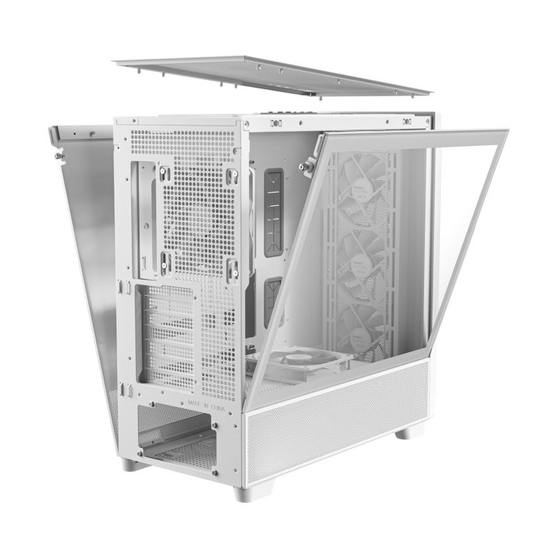 Antec FLUX Mid-Tower E-ATX Gaming Chassis Wood Front Panel - White - Image 5