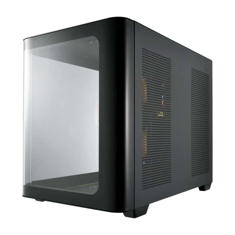 FSP S380 ARGB M-ATX Mid Tower Gaming Chassis - Black - Image 2