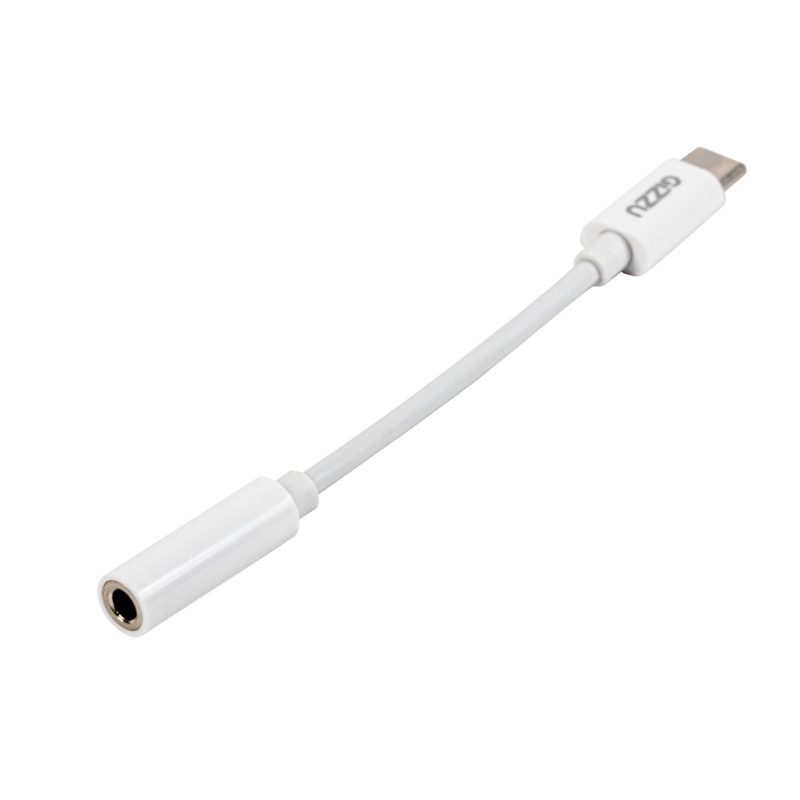 Gizzu USB Type-C to 3.5mm AUX Audio Adapter - White - Image 2