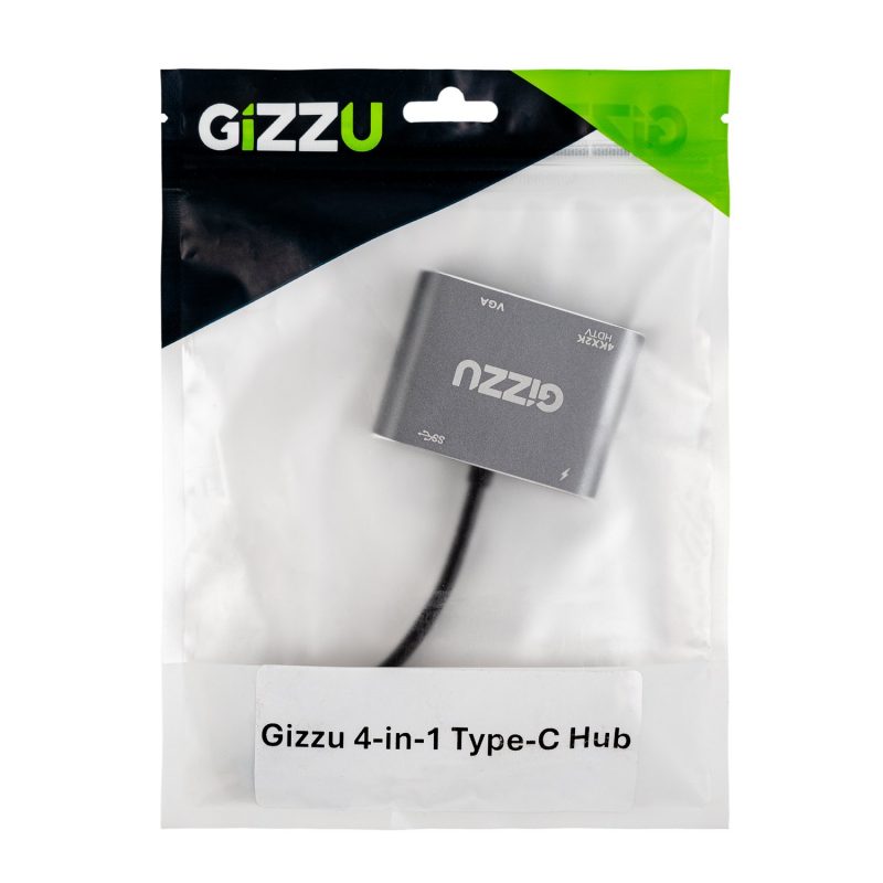 Gizzu 4-in-1 Type-C to HDMI/VGA/USB3.0 Hub - Image 4