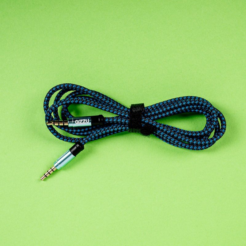 Gizzu 3.5mm AUX Cable 1.5m - Black/Blue - Image 5