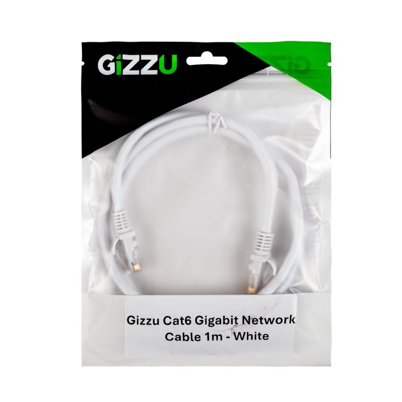 Gizzu Cat6 UTP Fly Lead Ethernet Network Cable 1m – White - Image 4