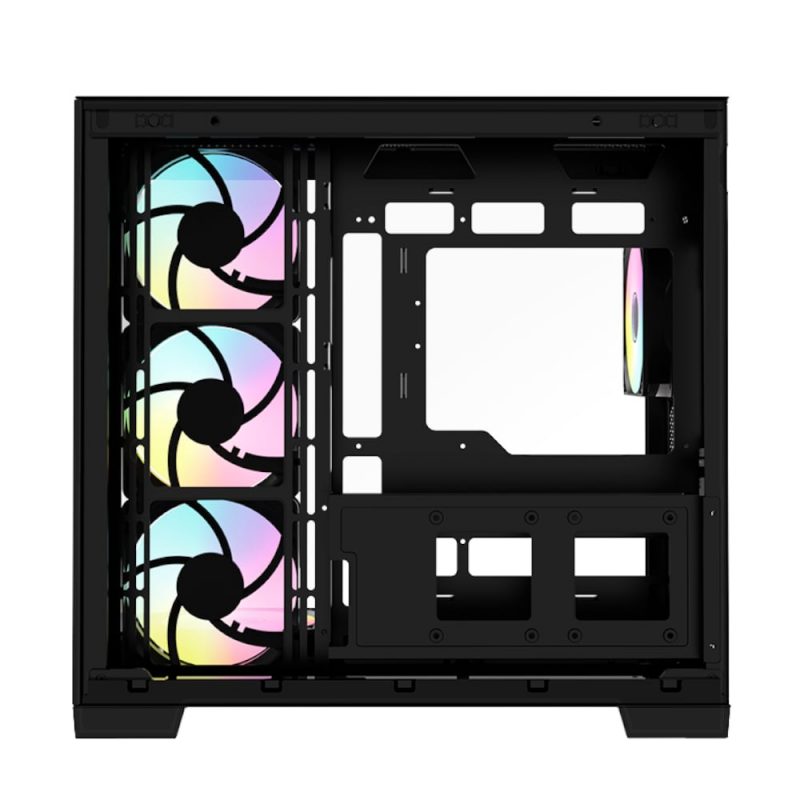 Raidmax I610 ATX | Micro-ATX | ITX RGB Mid-Tower Dual Chamber Gaming Chassis - Black - Image 5