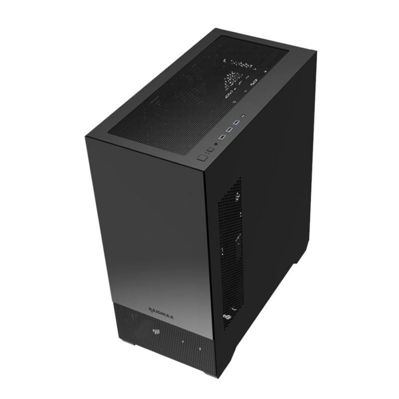 Raidmax I801 AIR CHROME E-ATX |ATX | Micro-ATX | Mini-ITX ARGB Mid-Tower Gaming Chassis - Black - Image 3