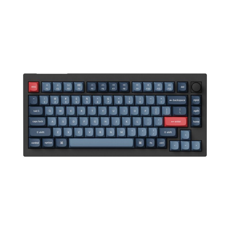 Keychron V1 Max QMK/VIA Wireless Custom Mechanical Keyboard | BROWN Switches – Black - Image 2