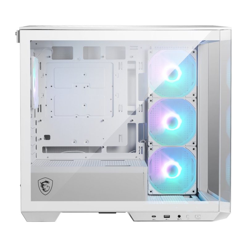 MSI MAG PANO M100R PZ M-ATX ARGB Gaming Chassis - White - Image 4