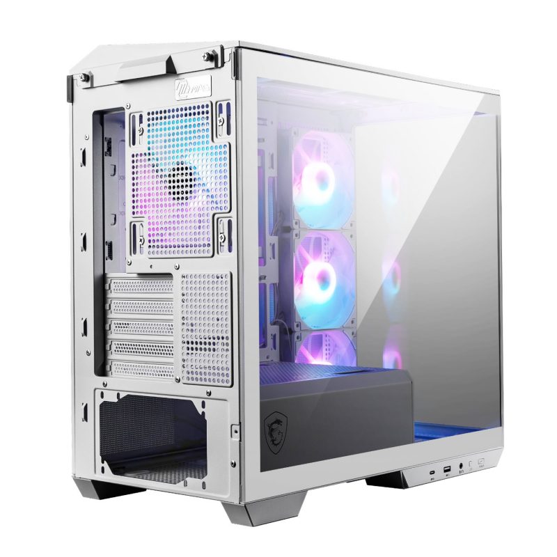 MSI MAG PANO M100R PZ M-ATX ARGB Gaming Chassis - White - Image 5