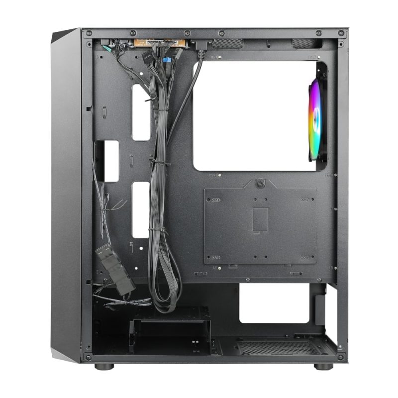 Antec NX292 ATX | Micro-ATX | ITX ARGB Mid-Tower Gaming Chassis - Black - Image 4