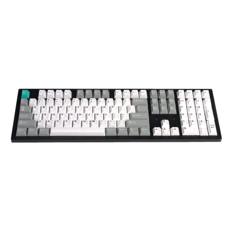 Keychron Cherry Profile Double Shot PBT Full Keycap Set - Grey/White/Mint - Image 5