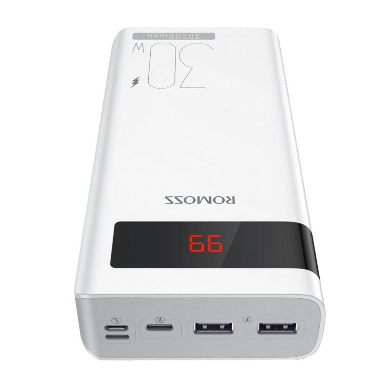 Romoss Sense 8PS Pro 30000mAh 30W Fast Charge Power Bank - White - Image 3