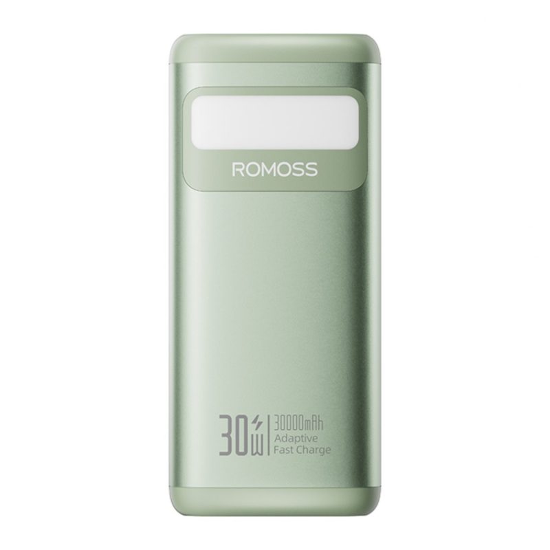 Romoss PMT30 30000mAh 30W Fast Charge Power Bank – Green - Image 2