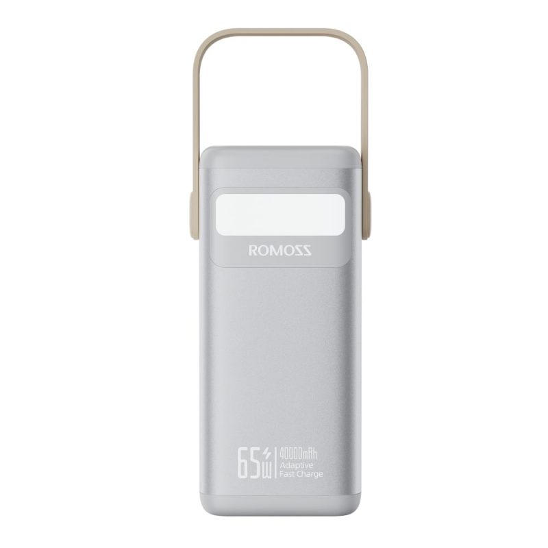 Romoss PMT40 EZCarry Pro 40000mAh 65W Fast Charge Power Bank - Silver - Image 3