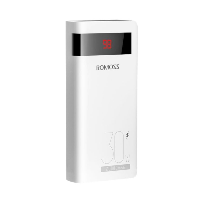 Romoss Sense 6PS Pro 20000mAh 30W Fast Charge Power Bank - White - Image 3