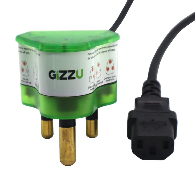 Gizzu Surge Protector 16A Kettle Plug Cable 1.5M - Image 3